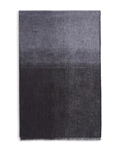 Bloomingdale's The Men's Store At  Ombre Block Scarf - Exclusive In Charcoal