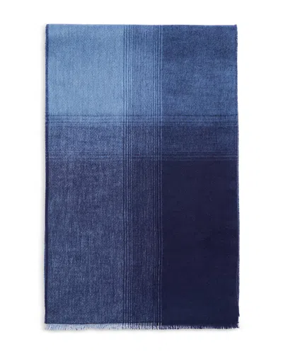 Bloomingdale's The Men's Store At  Ombre Block Scarf - Exclusive In Navy
