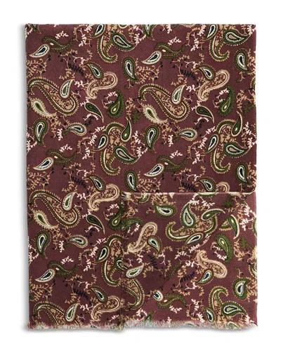 Bloomingdale's The Men's Store At  Paisley Print Scarf - Exclusive In Burgundy