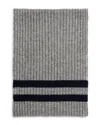 Bloomingdale's The Men's Store At  Striped Knit Scarf - Exclusive In Grey