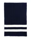 Bloomingdale's The Men's Store At  Striped Knit Scarf - Exclusive In Navy
