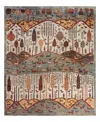 Bloomingdale's Tribal M1999 Area Rug, 7'10 X 9'7 In Gray