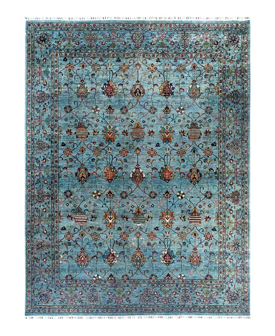 Bloomingdale's Tribal M1999 Area Rug, 9' X 11'10 In Light/blue