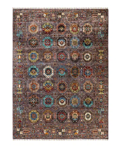 Bloomingdale's Tribal M1999 Area Rug, 9'1 X 12'6 In Brown