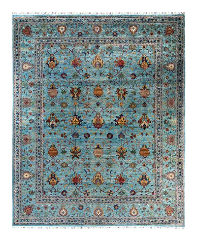 Bloomingdale's Tribal M1999 Area Rug, 9'2 X 11'4 In Light/blue