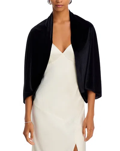 Bloomingdale's Velvet Shrug In Black