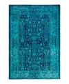 Bloomingdale's Vibrance M1390 Area Rug, 5'2 X 7'6 In Blue