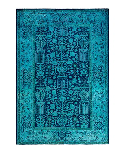 Bloomingdale's Vibrance M1390 Area Rug, 5'2 X 7'6 In Blue