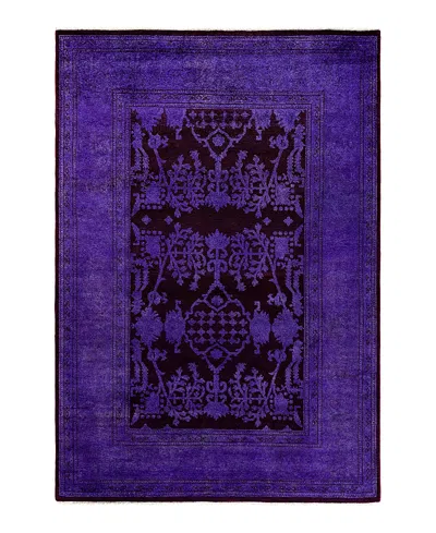 Bloomingdale's Vibrance M1466 Area Rug, 5'3 X 7'7 In Purple