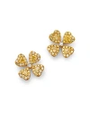 Bloomingdale's White & Yellow Diamond Flower Stud Earrings In 14k White & Yellow Gold, 2.27 Ct. T. W. In Yellow/white
