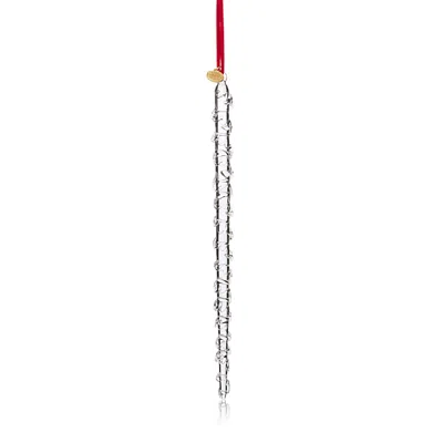 Bloomingdale's 11 Glass Icicle Ornament In Silver