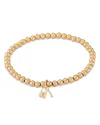 Bloomingdale's 14k Gold Beaded Love Lock Bracelet, 4mm - Exclusive In Gold