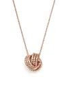 Bloomingdale's 14k Rose Gold Twisted Love Knot Necklace, 18 - Exclusive In Rose