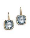 Bloomingdale's 14k White Gold And Sky Blue Topaz Drop Earrings - Exclusive In Yellow Gold