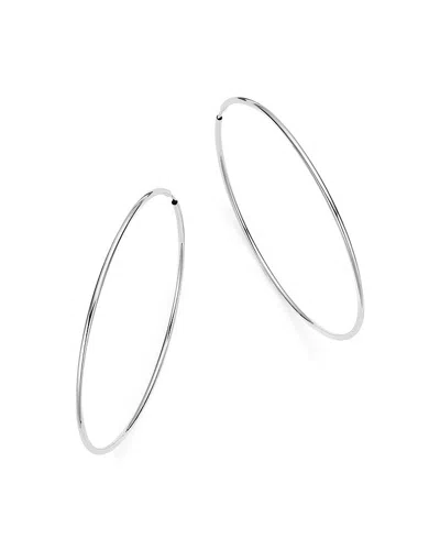 Bloomingdale's 14k White Gold Large Endless Hoop Earrings - 100% Exclusive