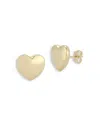 Bloomingdale's 14k Yellow Gold Bold Heart Stud Earrings - Exclusive In Gold