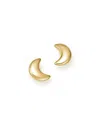 Bloomingdale's 14k Yellow Gold Crescent Moon Stud Earrings - Exclusive In Gold