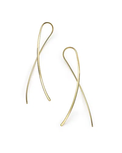 Bloomingdale's 14k Yellow Gold Crossover Drop Earrings - Exclusive