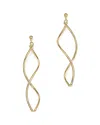 Bloomingdale's 14k Yellow Gold Double Twisted Drop Earrings - Exclusive In Gold