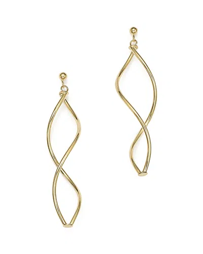 Bloomingdale's 14k Yellow Gold Double Twisted Drop Earrings - Exclusive
