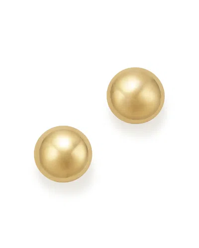 Bloomingdale's 14k Yellow Gold Flat Ball Stud Earrings - Exclusive