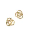 Bloomingdale's 14k Yellow Gold Large Love Knot Stud Earrings - Exclusive In Gold