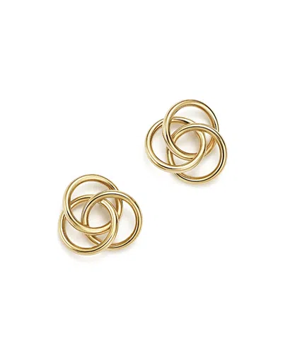 Bloomingdale's 14k Yellow Gold Large Love Knot Stud Earrings - Exclusive