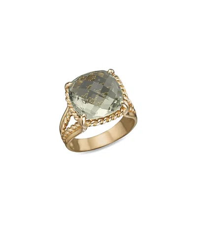Bloomingdale's 14k Yellow Gold Prasiolite Ring - Exclusive In Green/gold