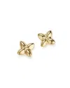 Bloomingdale's 14k Yellow Gold Puffed X Stud Earrings - Exclusive In Gold