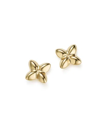 Bloomingdale's 14k Yellow Gold Puffed X Stud Earrings - Exclusive