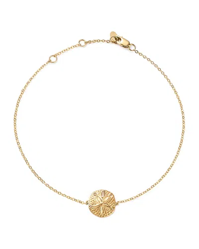 Bloomingdale's 14k Yellow Gold Sand Dollar Ankle Bracelet - Exclusive