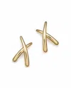 Bloomingdale's 14k Yellow Gold Small X Stud Earrings - Exclusive In Yellow Gold