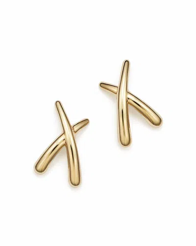 Bloomingdale's 14k Yellow Gold Small X Stud Earrings - Exclusive