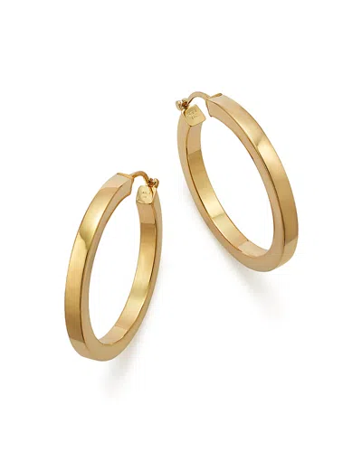 Bloomingdale's 14k Yellow Gold Square Polished Tube Hoop - Exclusive