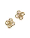 Bloomingdale's 14k Yellow Gold Twist Clover Earrings - Exclusive In Yellow Gold
