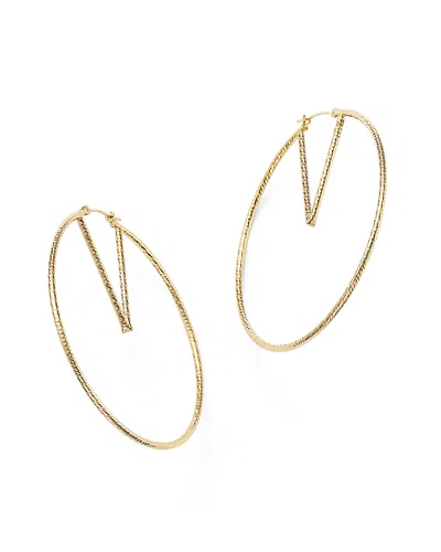 Bloomingdale's 14k Yellow Gold V-hoop Earrings - Exclusive