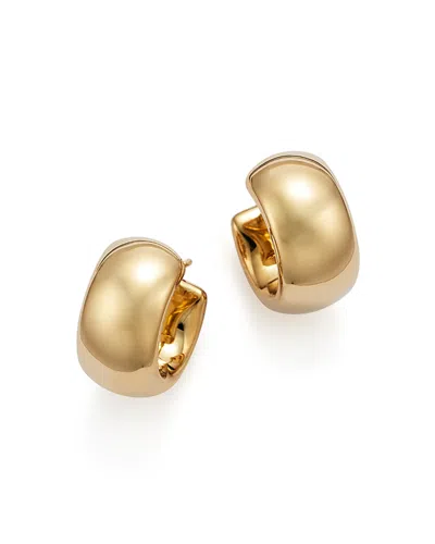 Bloomingdale's 14k Yellow Gold Wide Band Polished Hoop Earrings - Exclusive