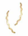 Bloomingdale's 14k Yellow Gold Zigzag Hammered Climber Earrings - Exclusive In Gold
