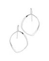 Bloomingdale's Abstract Oval Open Drop Earrings In Sterling Silver - Exclusive In Silver
