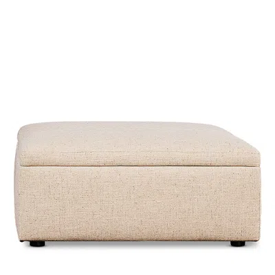 Bloomingdale's Alice Large Square Storage Ottoman, In Fabric In Brown