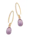Bloomingdale's Amethyst Briolette Mini Sweep Drop Earrings In 14k Yellow Gold - Exclusive In Amethyst/yellow Gold
