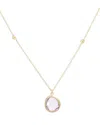 Bloomingdale's Amethyst Necklace In 14k Yellow Gold, 18 In Gold