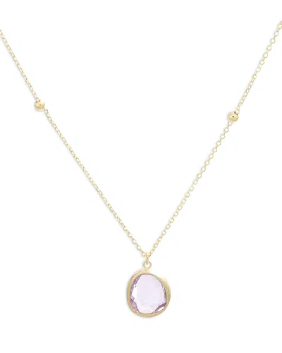Bloomingdale's Amethyst Necklace In 14k Yellow Gold, 18
