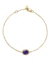 Bloomingdale's Amethyst Oval Bracelet In 14k Yellow Gold - Exclusive In Amethyst/gold