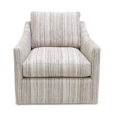 Bloomingdale's Artisan Collection Arabella Swivel Chair In Catalina Mist