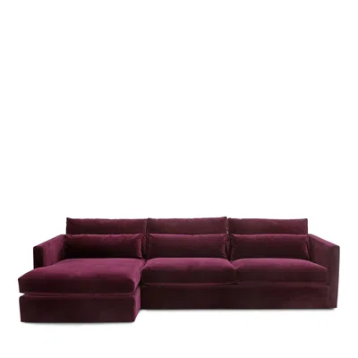 Bloomingdale's Artisan Collection Blair 2-piece Sectional In Vance Burgundy