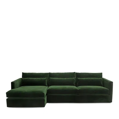 Bloomingdale's Artisan Collection Blair 2-piece Sectional In Vance Emerald