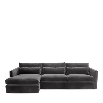 Bloomingdale's Artisan Collection Blair 2-piece Sectional In Vance Gray