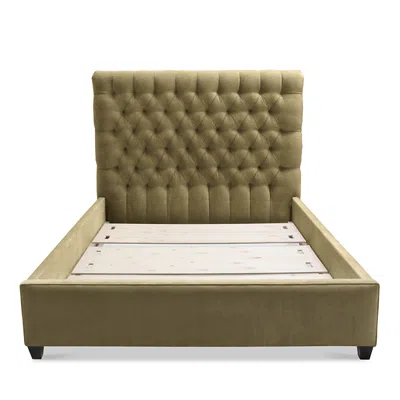 Bloomingdale's Artisan Collection Spencer Tufted Upholstery Full Bed In Vance Mustard
