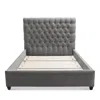 Bloomingdale's Artisan Collection Spencer Tufted Upholstery Queen Bed In Votive Slate